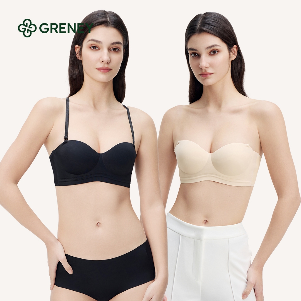 GRENEY-Gbras- Bra Multi Model Bergesper Tali Bisa Dilepas Pakaian Dalam Push Up Bra Wanita Sport Tan