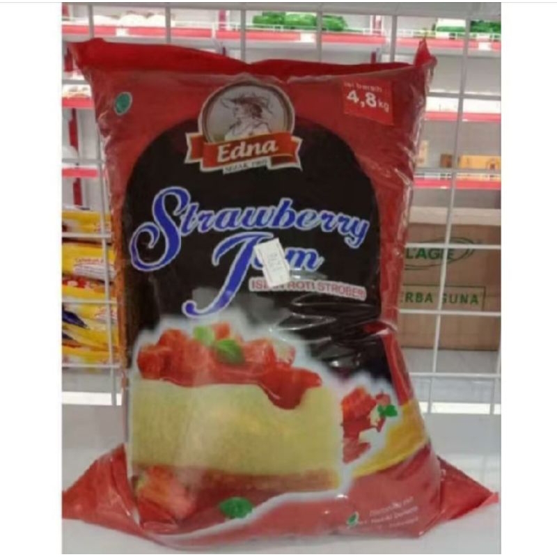 

selai edna-strawbery-5kg-olesan-kemasan repack