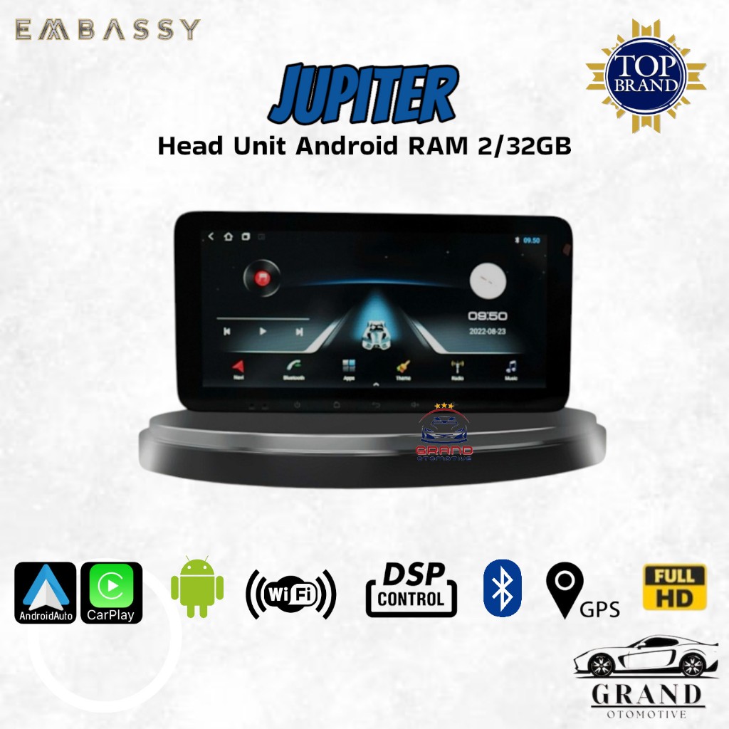 Head unit Android Embassy JUPITER 10 inch RAM 2/32 GB Platinum
