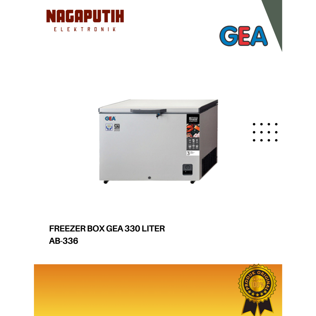 GEA CHEST FREEZER BOX AB-336 Freezer box 330 liter Garansi Resmi