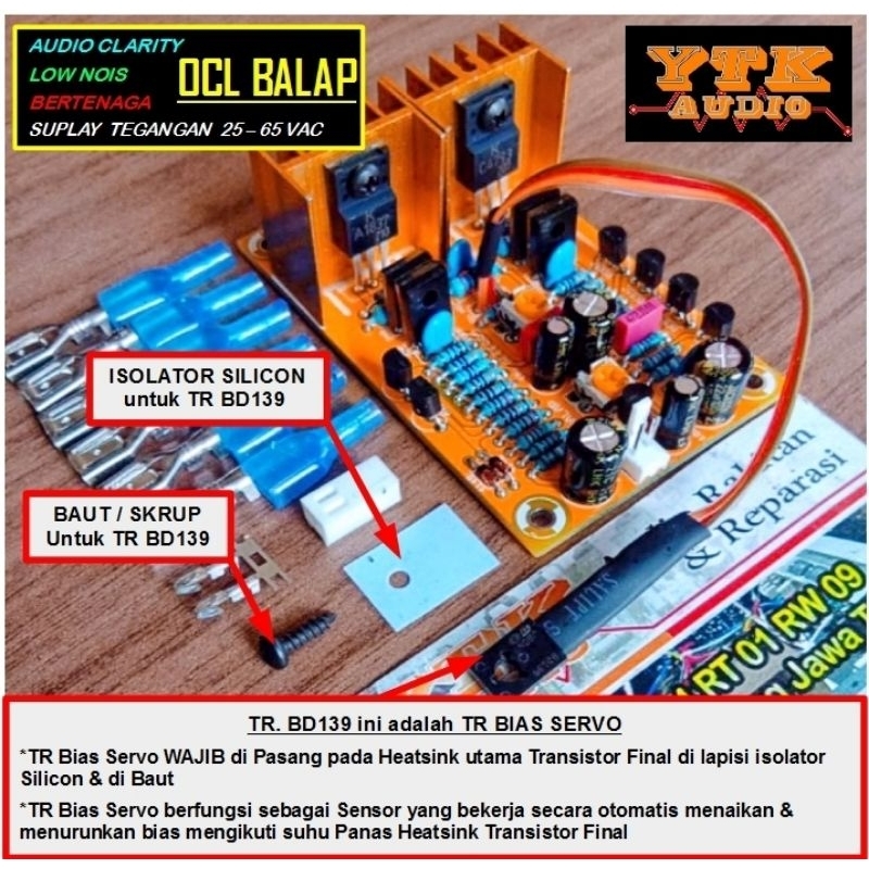 KIT Driver Power Amplifier OCL BALAP