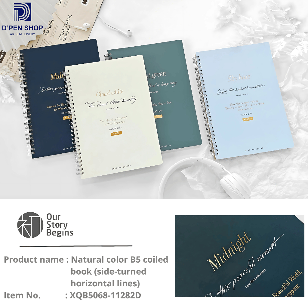 

Notebook Spiral B5 Natural Color Buku Catatan Elegan Estetis dan Minimalis untuk Pelajar Kantor Journaling