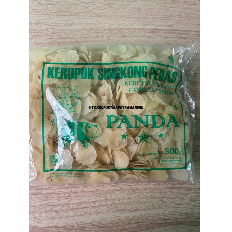 

kerupuk panda 500gr 250 gr kerupuk singkong pedas panda ceriping pedas