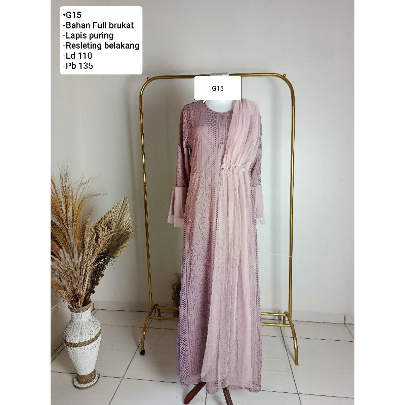 GAMIS BRUKAT//ADA 5MODEL GAMIS BRUKAT // GAMIS MEWAH