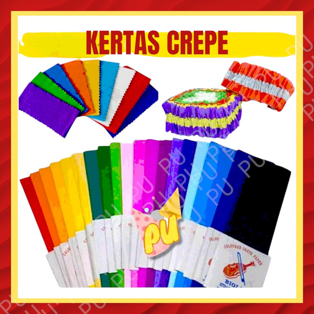 

(1pc) Kertas crepe murah kertas krep serut kertas krepe lingkar kertas krep besar murah krepe potong