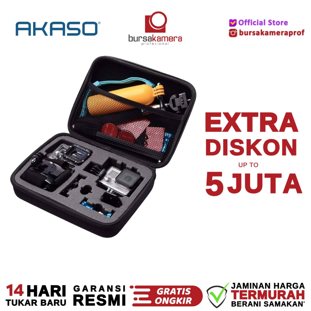 Akaso Action Camera Carrying Case For Akaso Action Cam GARANSI RESMI