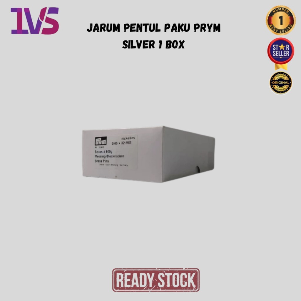 Promo Jarum Pentul Paku Prym Silver 1 Box
