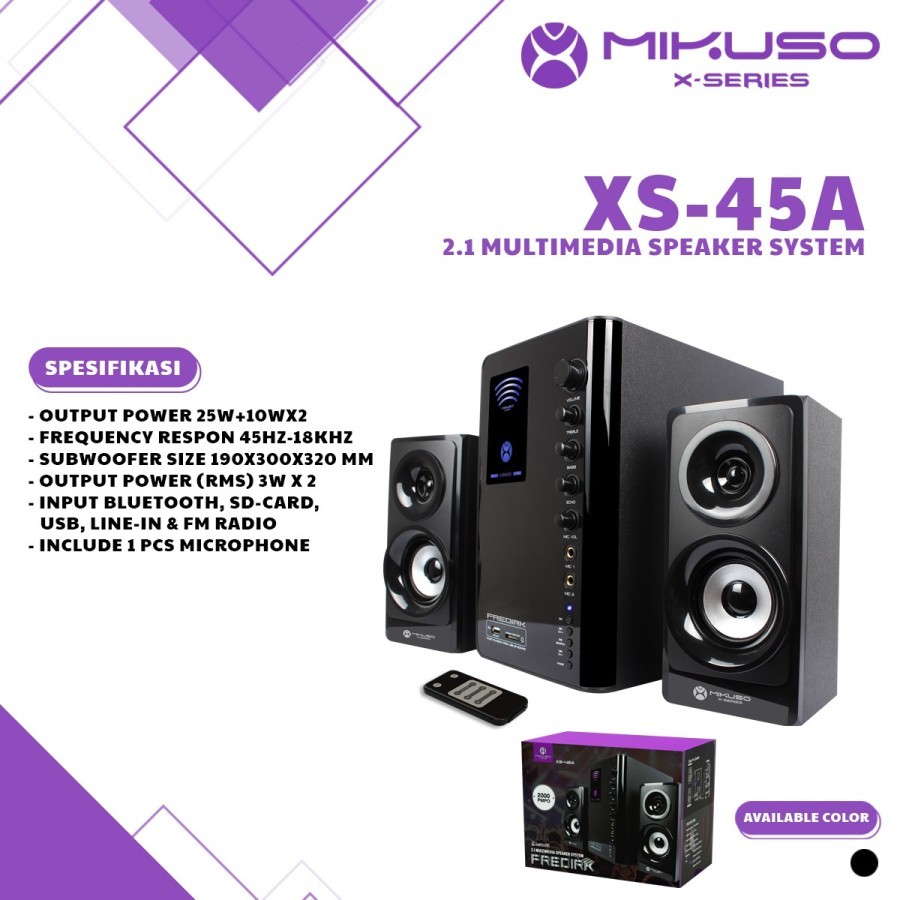 Speaker Bluetooth Mikuso Fredrik XS-45A