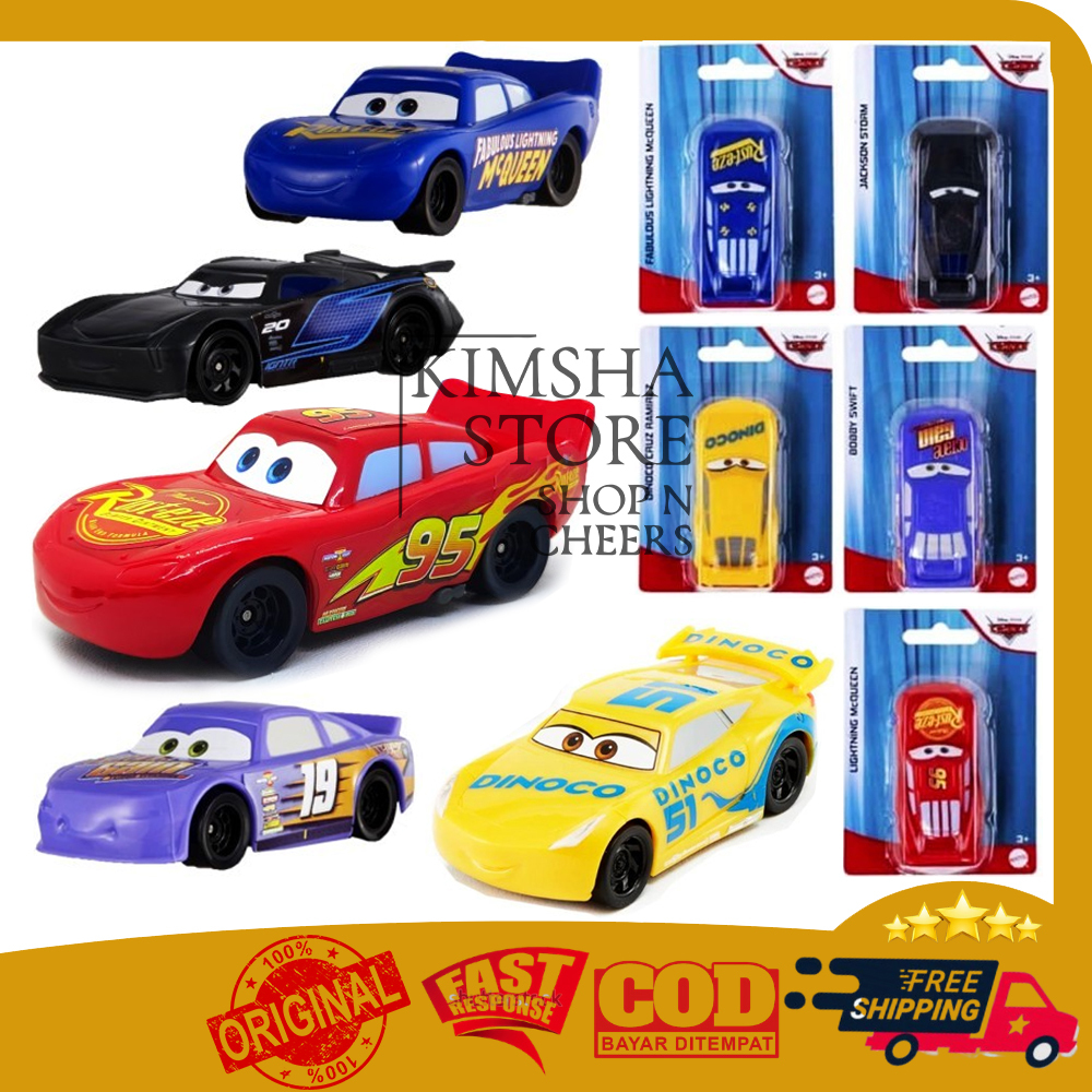 Disney Pixar Cars Value Pack Mobil Lightning McQueen Mainan Anak Mobilan Ori Mattel