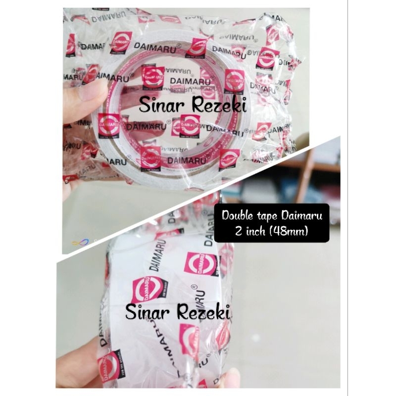 

1 buah!! 2 inch! Double side tape daimaru/dobeltip daimaru/doubletape daimaru/perekat 2 sisi daimaru