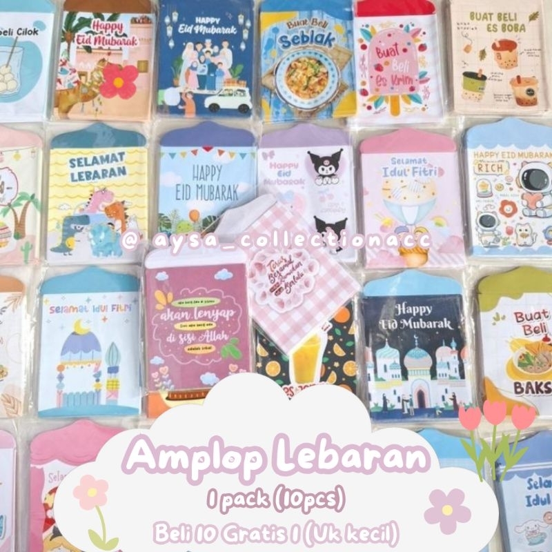 

[COD] ♡ Amplop Lebaran Idul Fitri 2025 Medium-Kecil Terbaru Karakter Aesthetic ♡ Isi 10pcs Termurah !!!