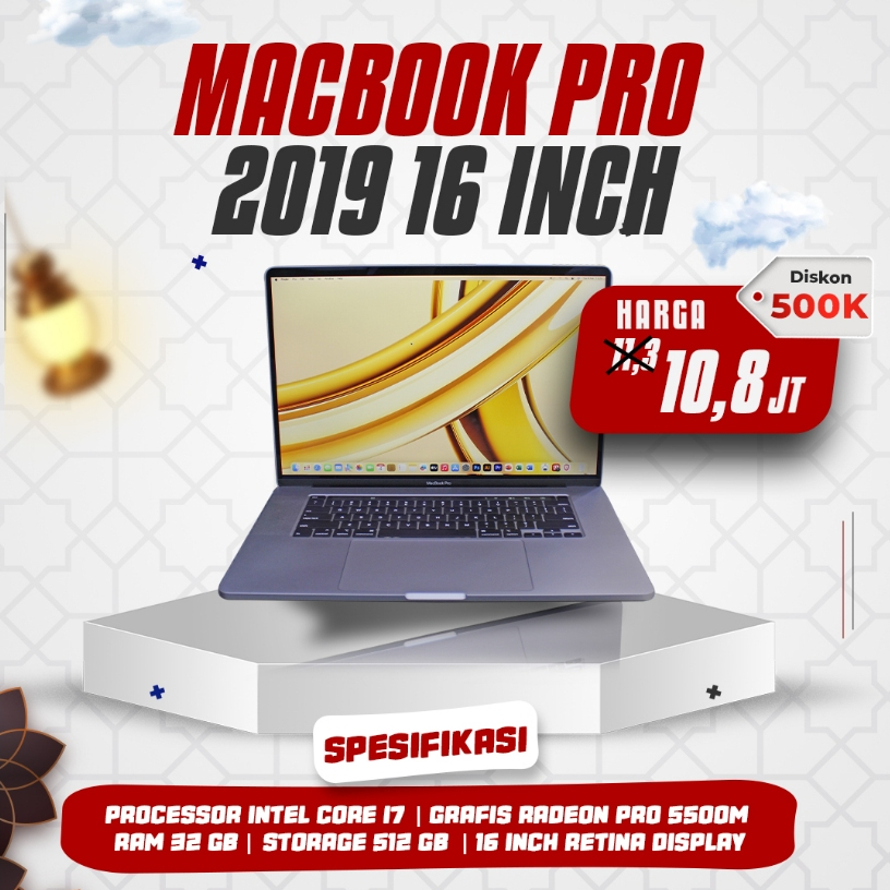 macbook pro 2019 16 inch i7 32/512