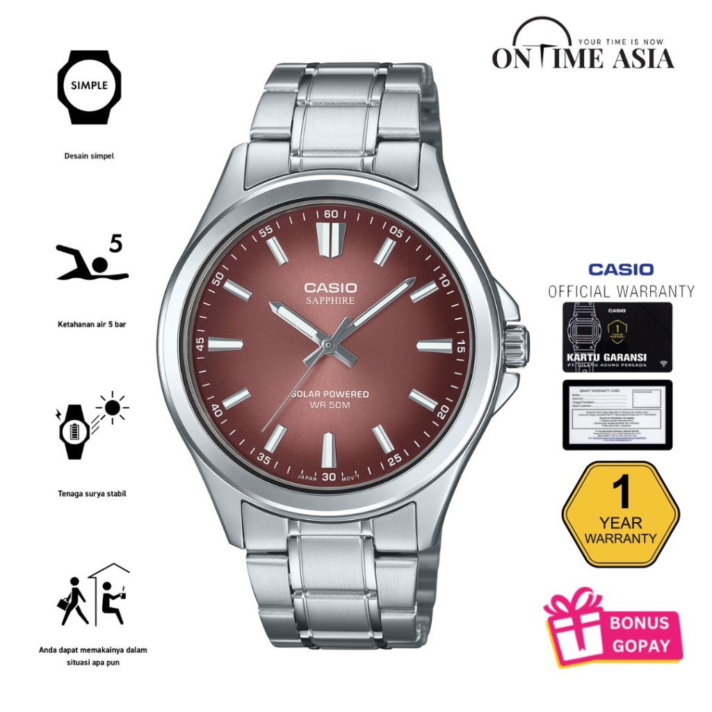 Casio General MTS-RS100D-5ADF / MTS-RS100D-5A Original & Garansi