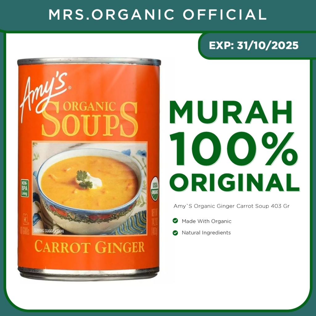

Amy`S Organic Ginger Carrot Soup 403 Gr