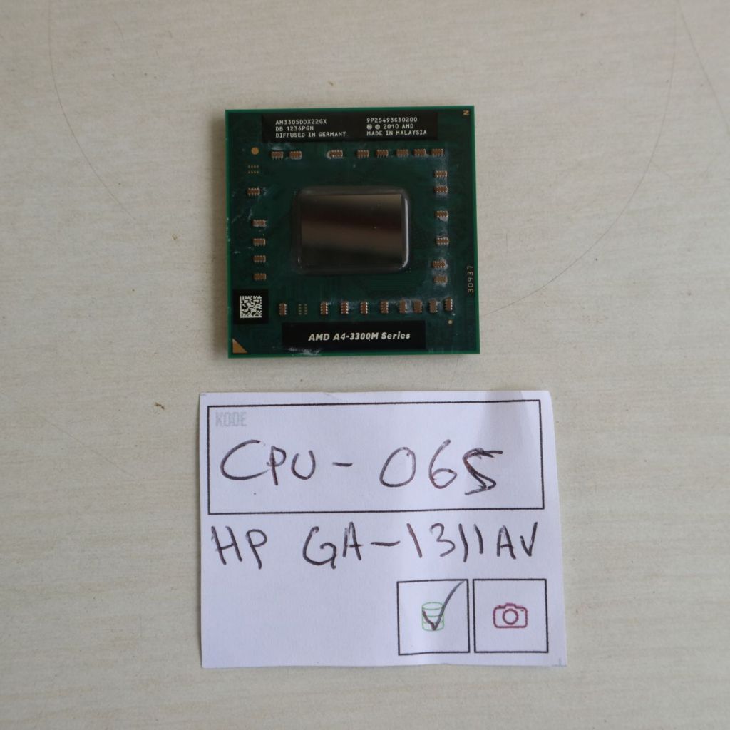 PROCESSOR HP G4-1311AV - AMD A4-3300M CPU-065