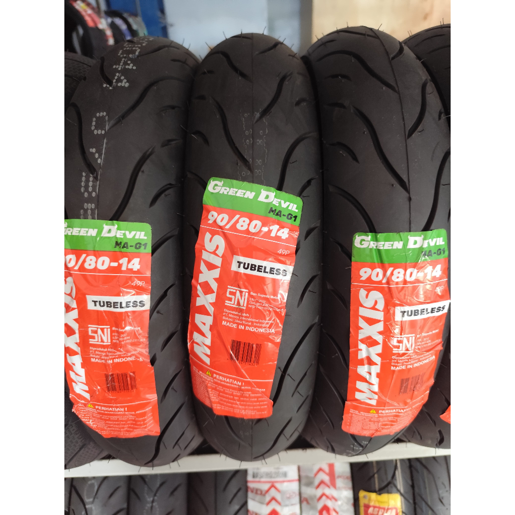 Ban Donat Maxxis 90/80-14 Tubeless Maxxis victra Maxxis greendevil