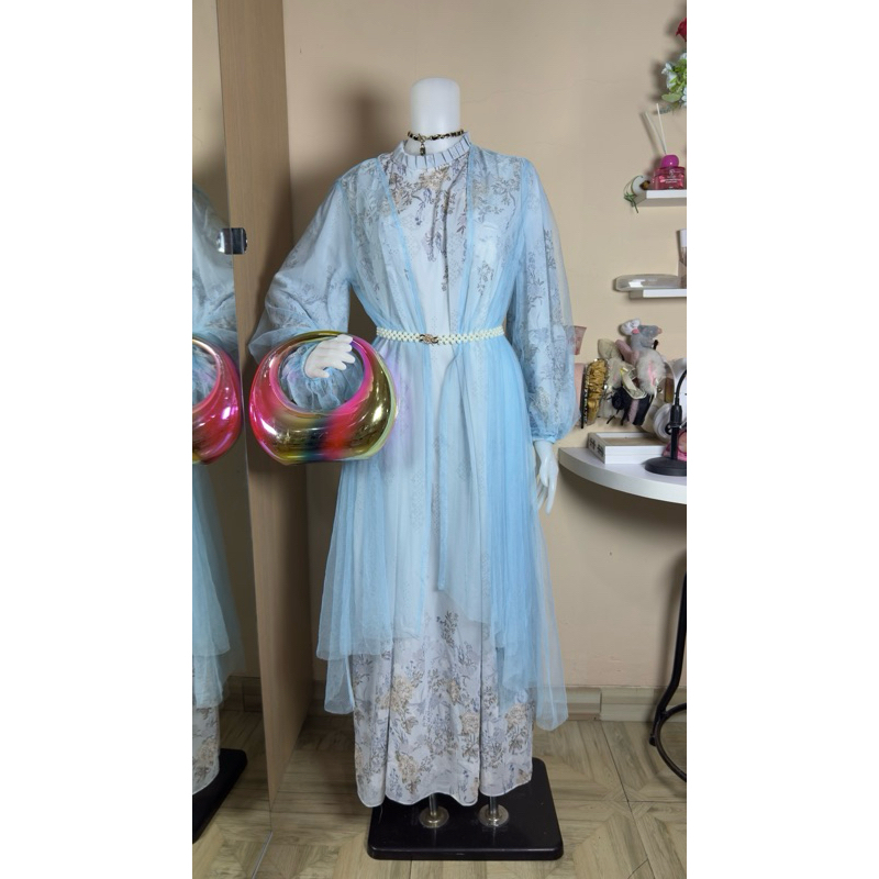 gamis iner lepas pasang