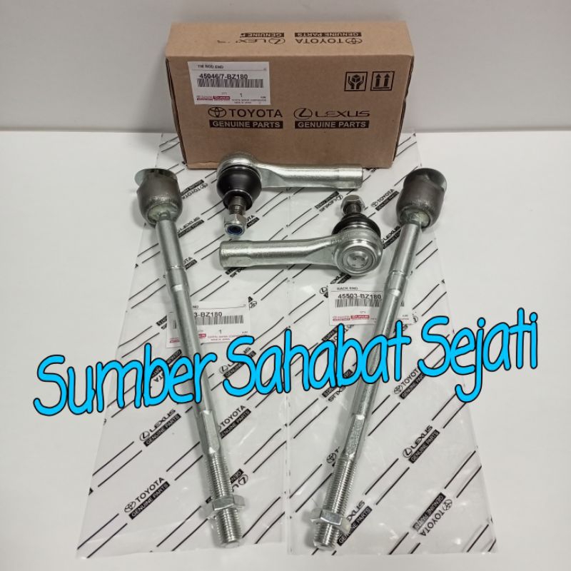 Paket Tie Rod + Long Tie Rod Rack End Toyota Calya Sigra Ori 1Set 4Pc