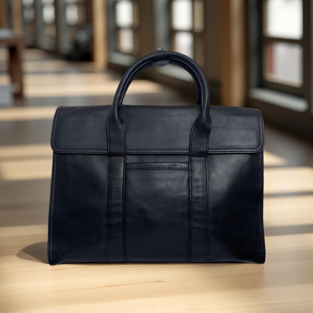 MJL-35 BLACK ROEN LEATHER BAG