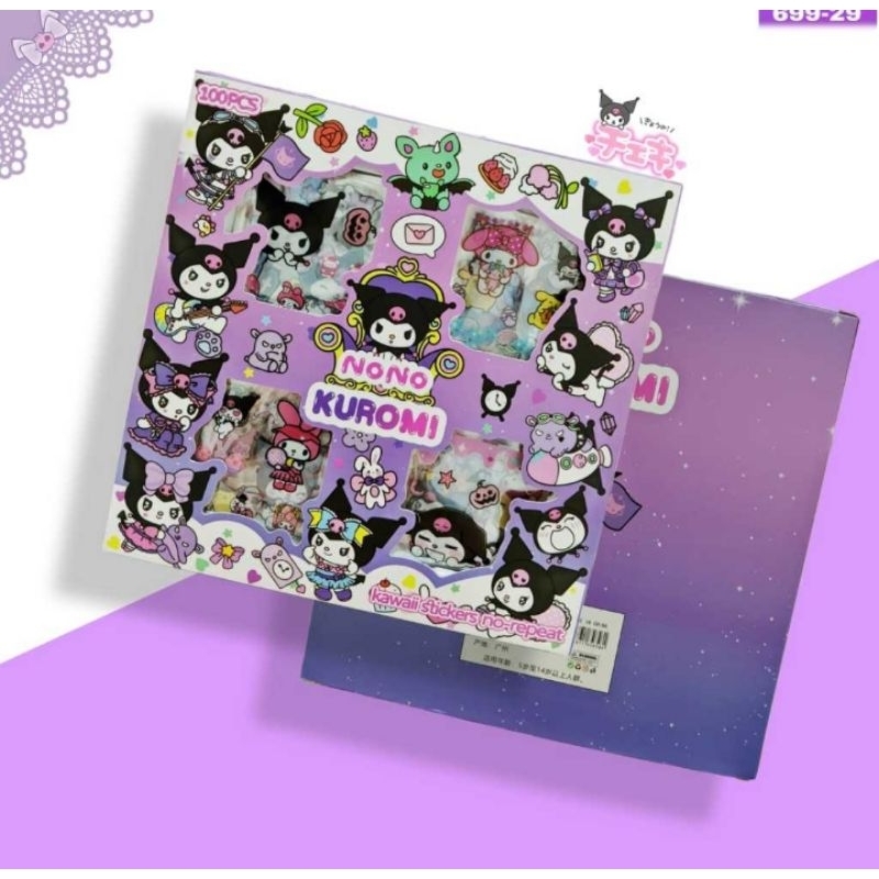 

J ( J12 ) STIKER NONO KARAKTER KARTUN LUCU ISI 100 LEMBAR / STIKER LUCU