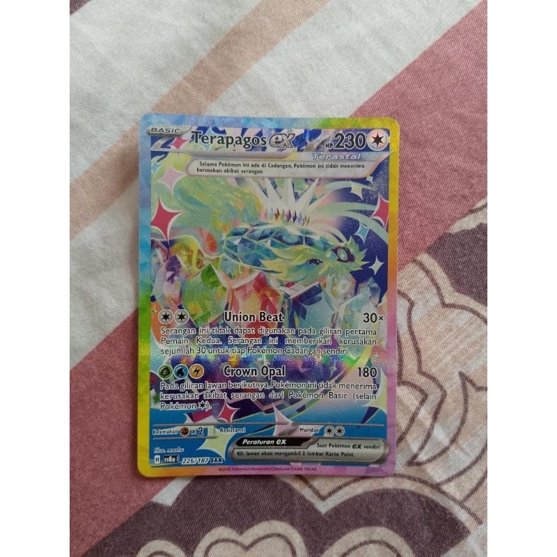 kartu pokemon tcg indonesia terapagos ex sar 226/187