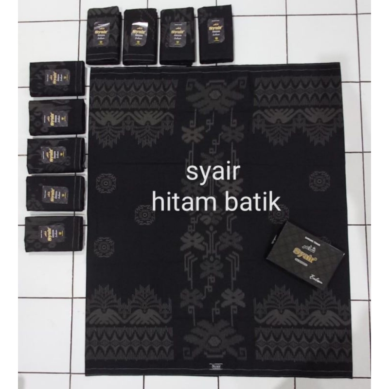 sarung syair batik hitam