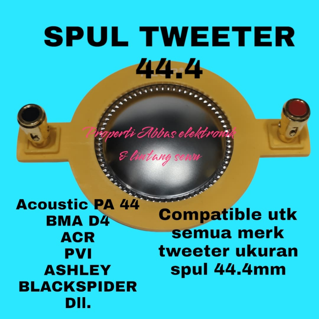 spul spool sepul spol coil driver tweeter twiter twitter recone kit 44.4 44,4  444 acoustic pa44 BMA