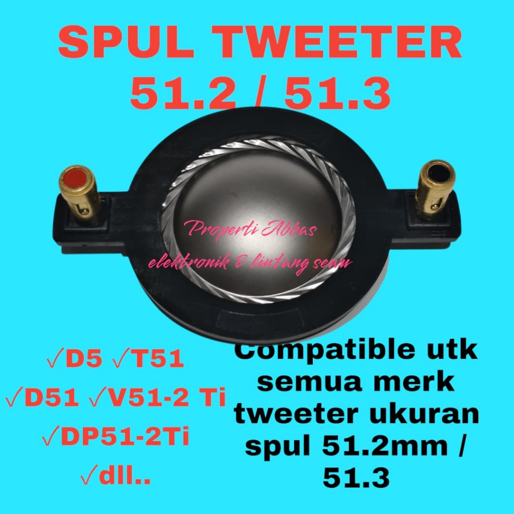 spul spool sepul spol coil driver tweeter twiter twitter recone kit 51.3 51,3  513 acoustic pa5 BMA 