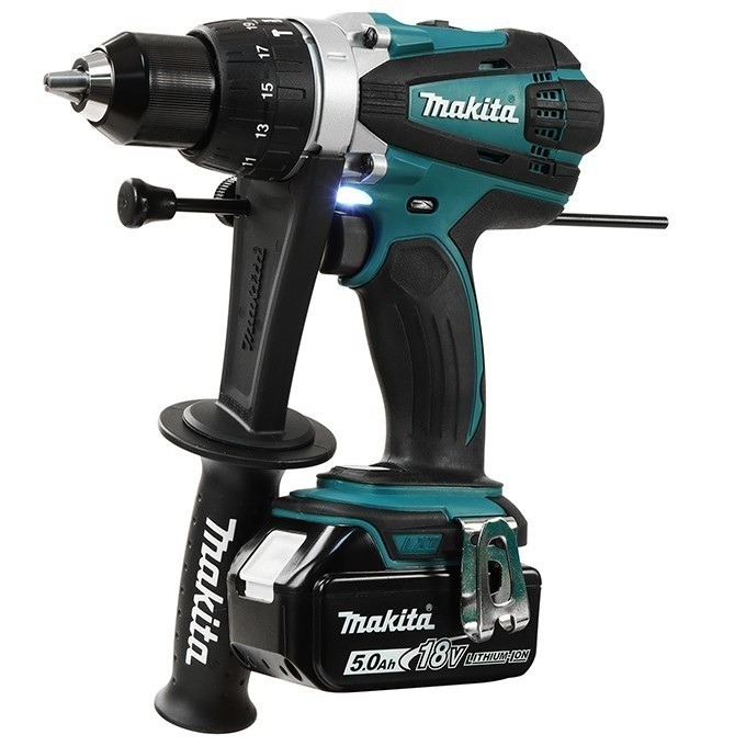 Mesin Bor Cordless Hammer Drill Driver Makita DHP458RTE