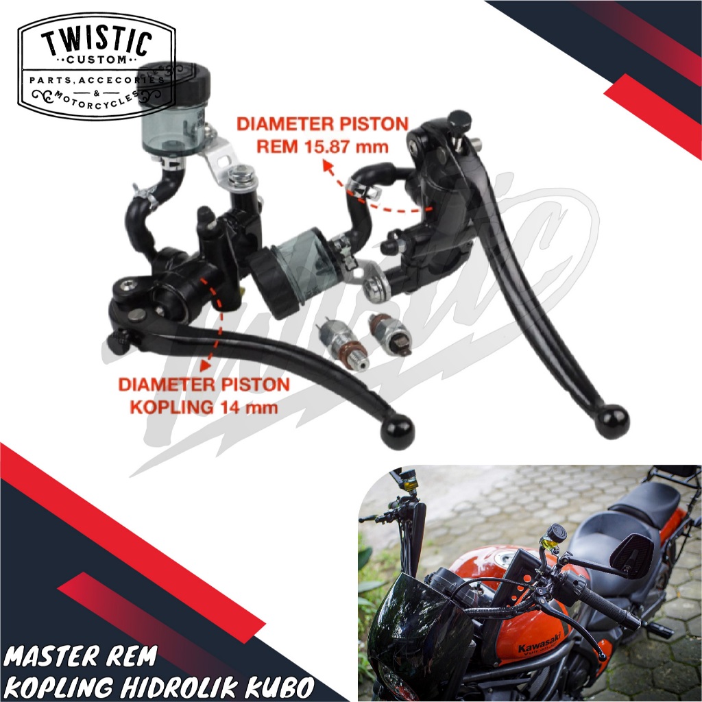 Master Rem Handle Kopling Hidrolik Hydraulic Kanan Kiri Kubo Motor Benelli Patagonian Eagle 250 Bend