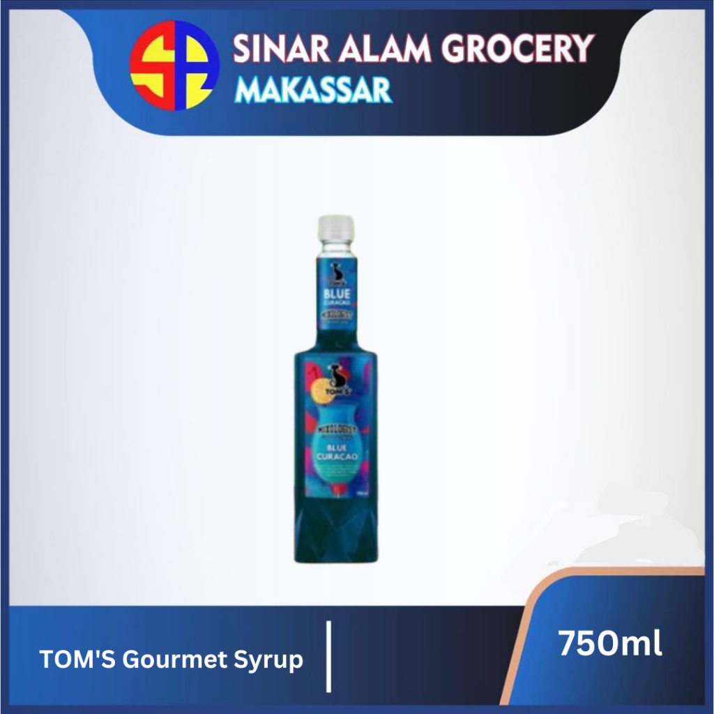 

TOM'S Gourmet Syrup 750ml - blue curacao