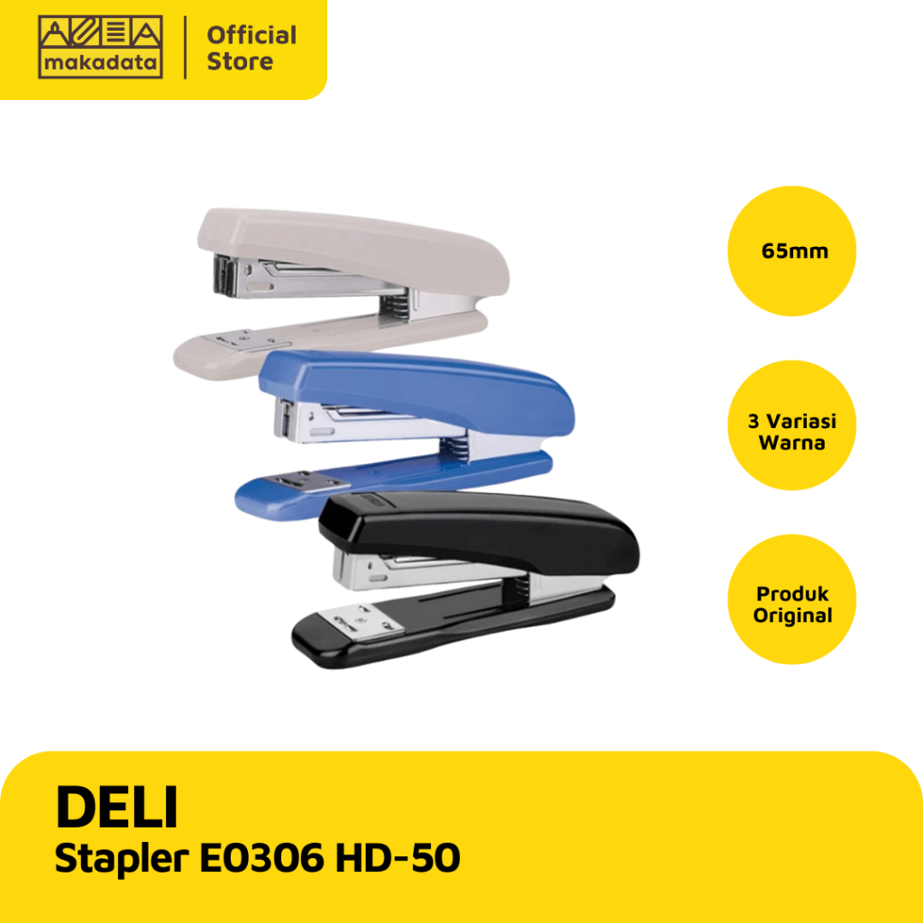 

DELI JEPRETAN / STEPLER STAPLER E0306 HD-50 (1 PCS) MURAH