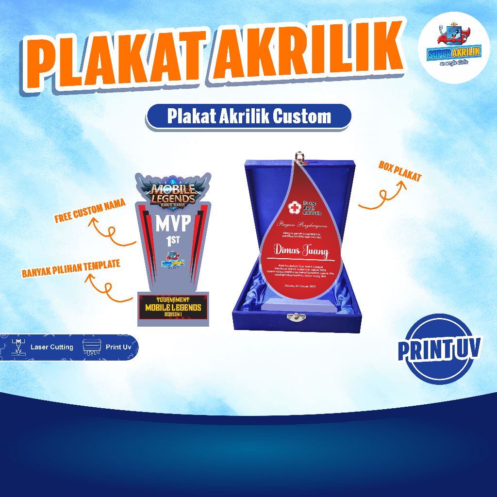 PLAKAT AKRILIK + BOX, TROPHY AKRILIK, PLAKAT WISUDA, KADO ANNIVERSARY,  PLAKAT PENGHARGAAN