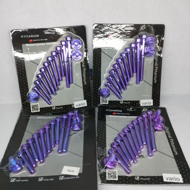 baut titanium cvt Vario 125/150 pcx