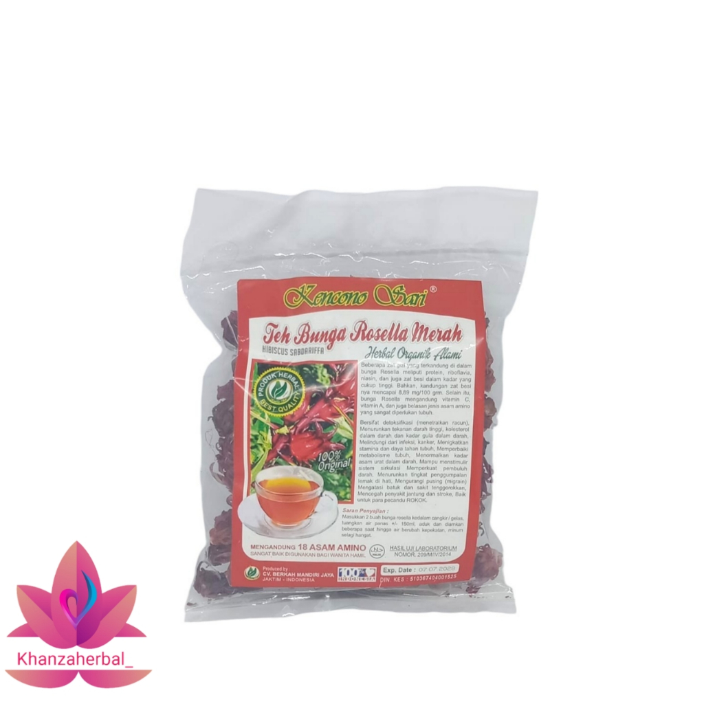 

Teh Bunga Rosella Merah Kencono Sari 100 gr ORIGINAL | Teh Rosela Merah