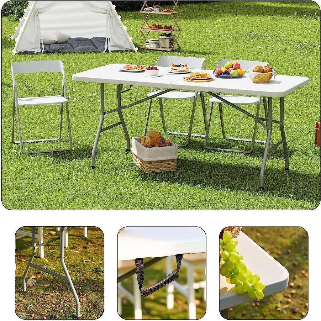 Wthb Outdoor Meja Lipat Serbaguna Portable - Meja Makan Belajar Laptop Outdoor & Jualan Tahan Lama &