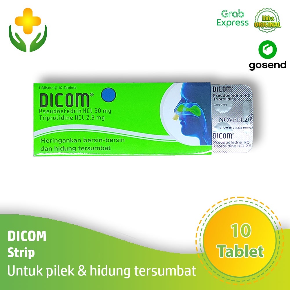 Dicom 10 Tablet Obat Pilek Hidung Tersumbat