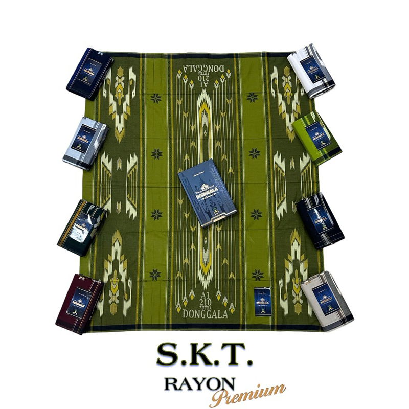 Sarung Donggala SKT Rayon Putra Donggala Premium