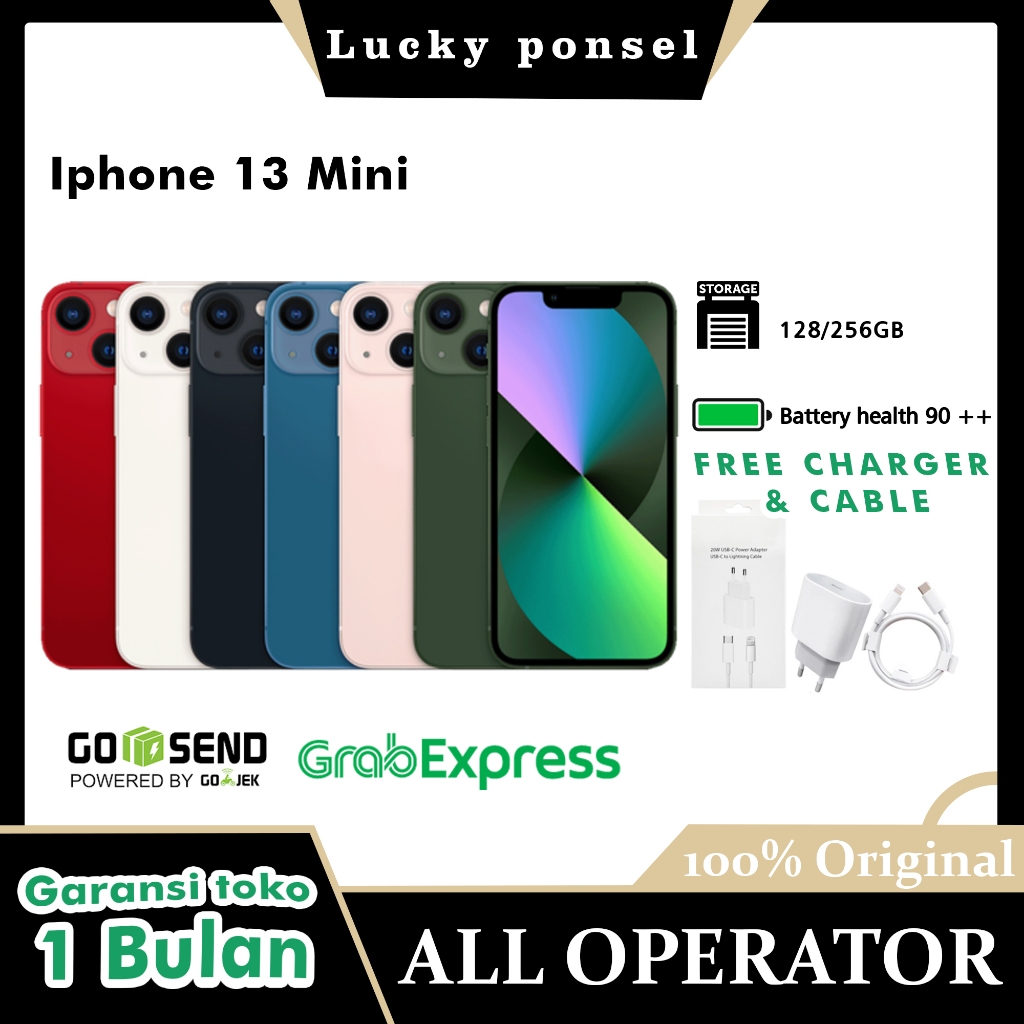 IPHONE 13 Mini 128GB 256GB Second BEKAS/LIKE NEW Seken