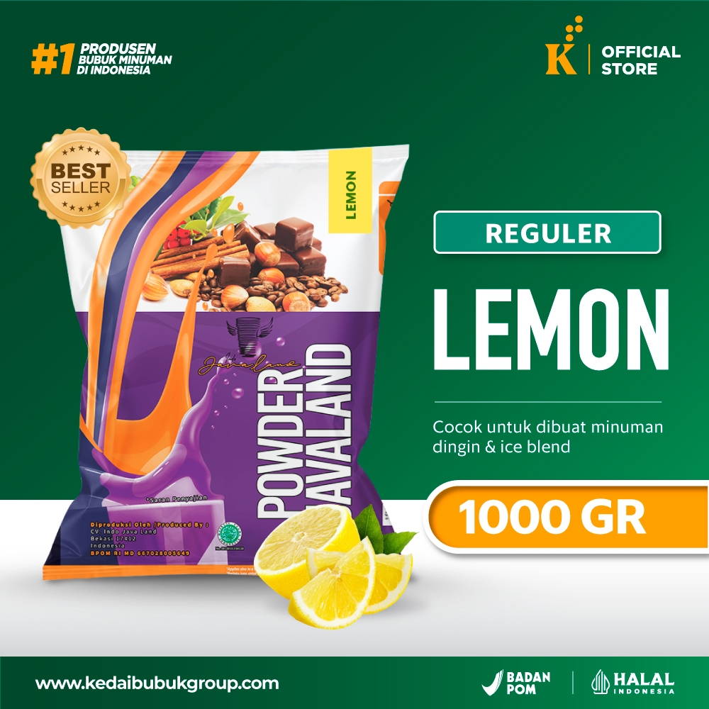 

Bubuk Minuman Bubble Powder Drink Lemon Original Javaland