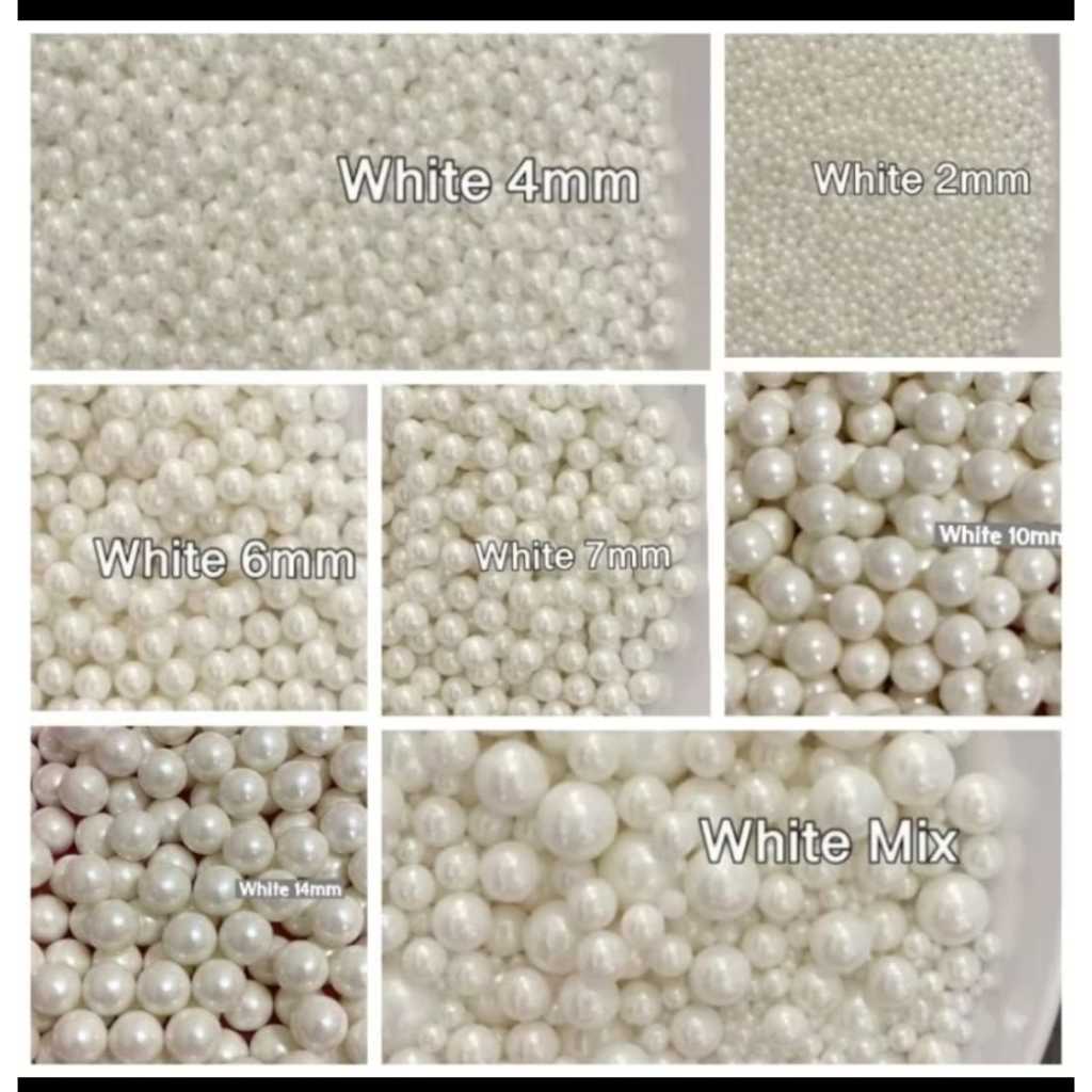 

Sprinkle Putih 1.000gr, Taburan Kue Sprinkle Mutiara 1.000gr, Trimit Mutiara 1.000gr
