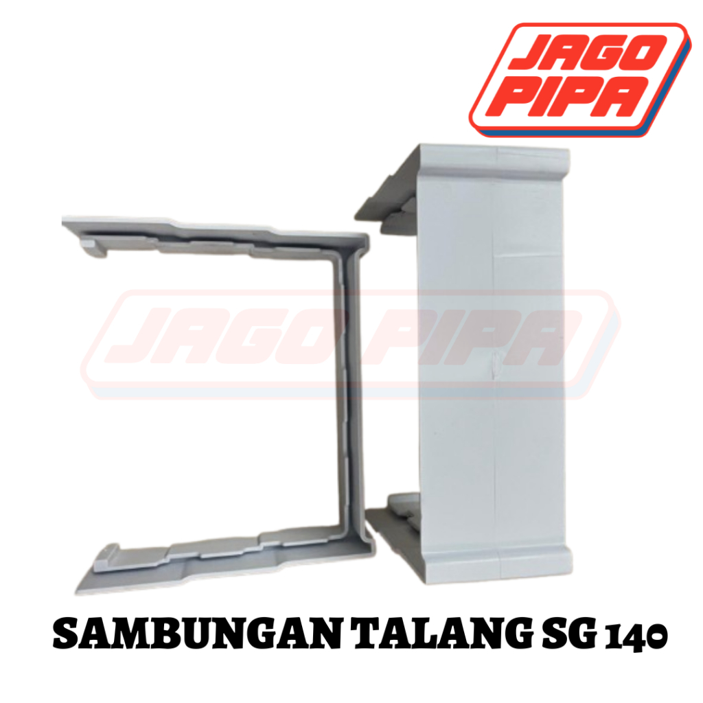 Sambungan Talang PUTIH SG 140 Fitting Talang Kotak PVC