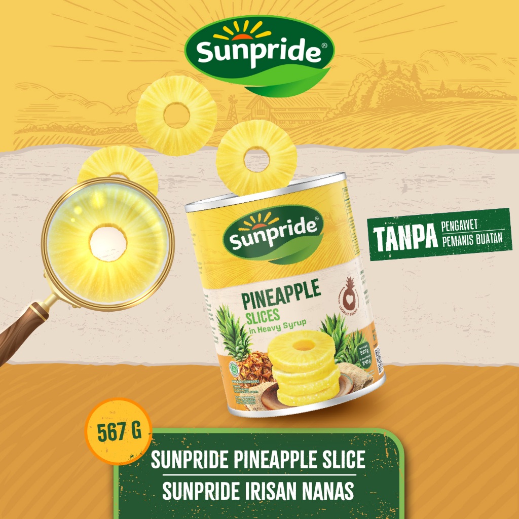 

Sunpride Pineapple Slice - Nanas Kaleng 567 gr