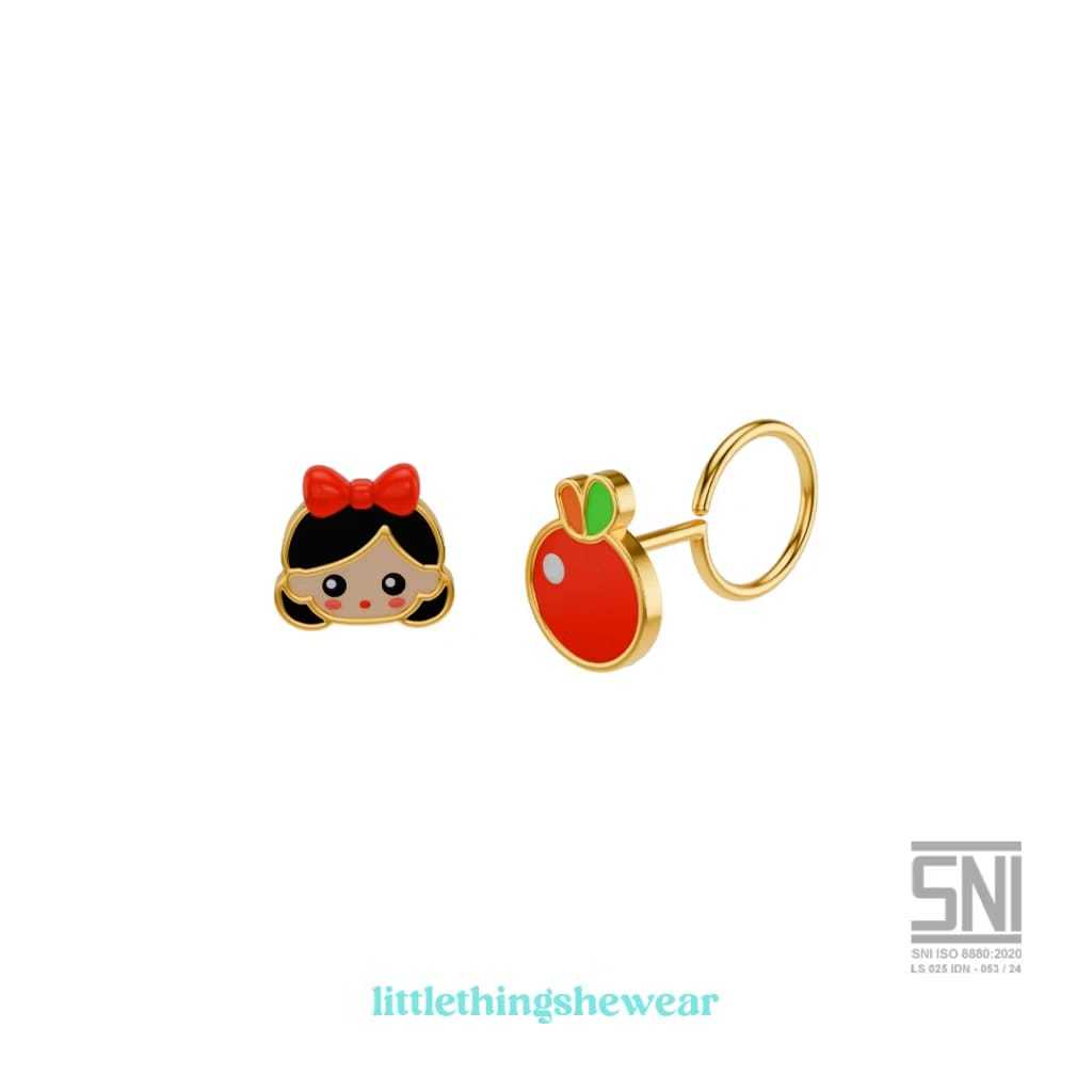 [Free LM + THR] LITTLETHINGSHEWEAR - Anting Emas Bayi (Newborn) Little Sylvie - Anting Bayi Aman Pri