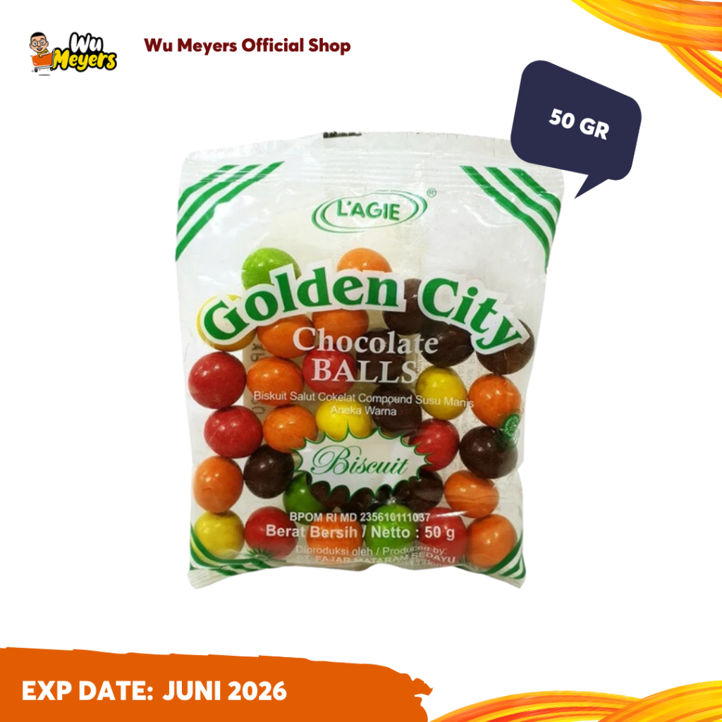 

L'agie Golden City Balls Warna Warni 50 gr