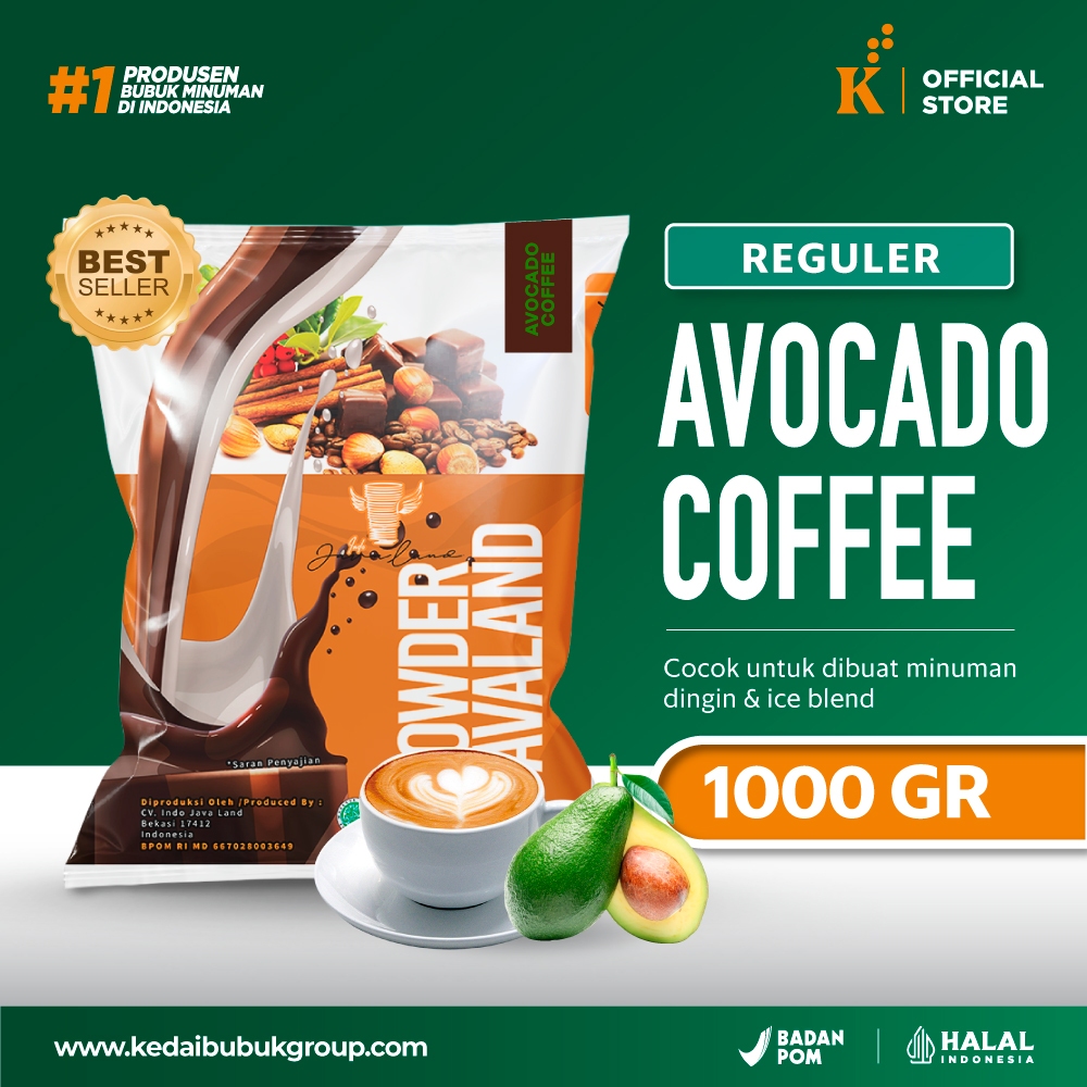 

Bubuk Minuman Bubble Powder Drink Avocado Coffee ORIGINAL Javaland 1kg