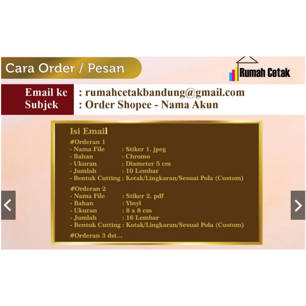 

Print Chromo TANPA CUTTING