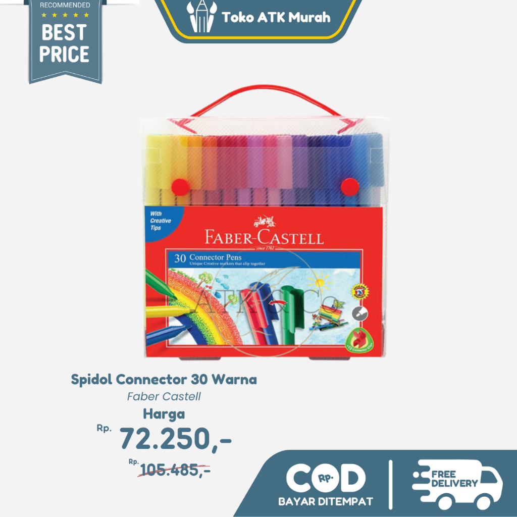 

Spidol Warna Faber-Castell Connector Pens 30 Colours