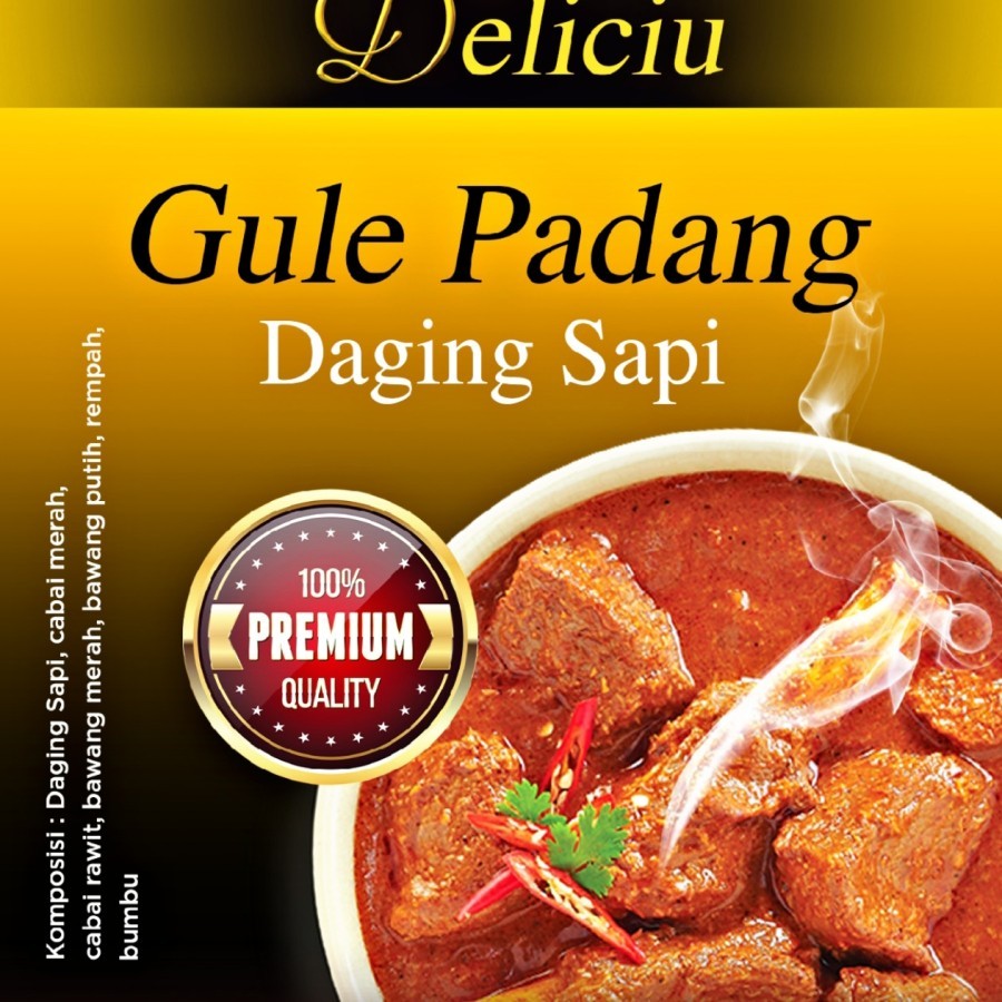 

Gule Padang Deliciu Lauk Siap Makan Tahan Lama Tanpa Pengawet 50 gr