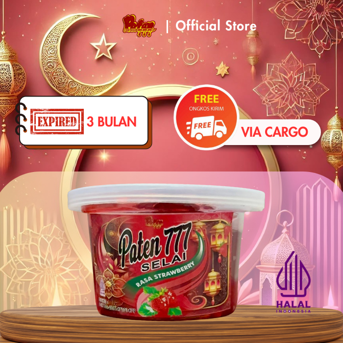 

Selai Strawberry Premium PATEN 100 Gram | Selai Stroberi Untuk Roti | BERSEGEL